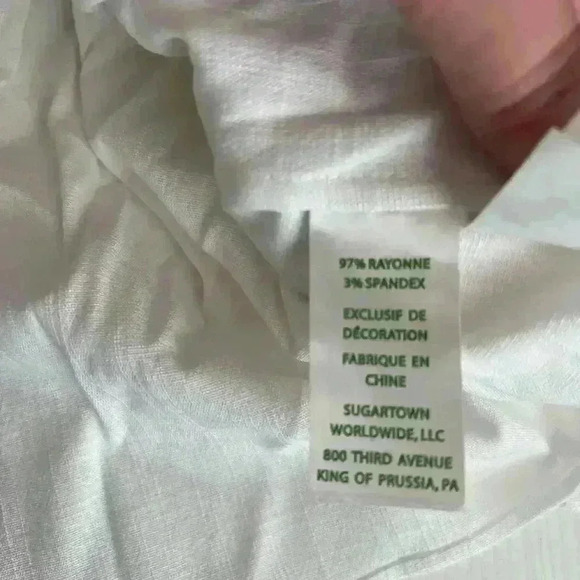 Lilly Pulitzer Moira Top in White Women’s XXS - Picture 7 of 8